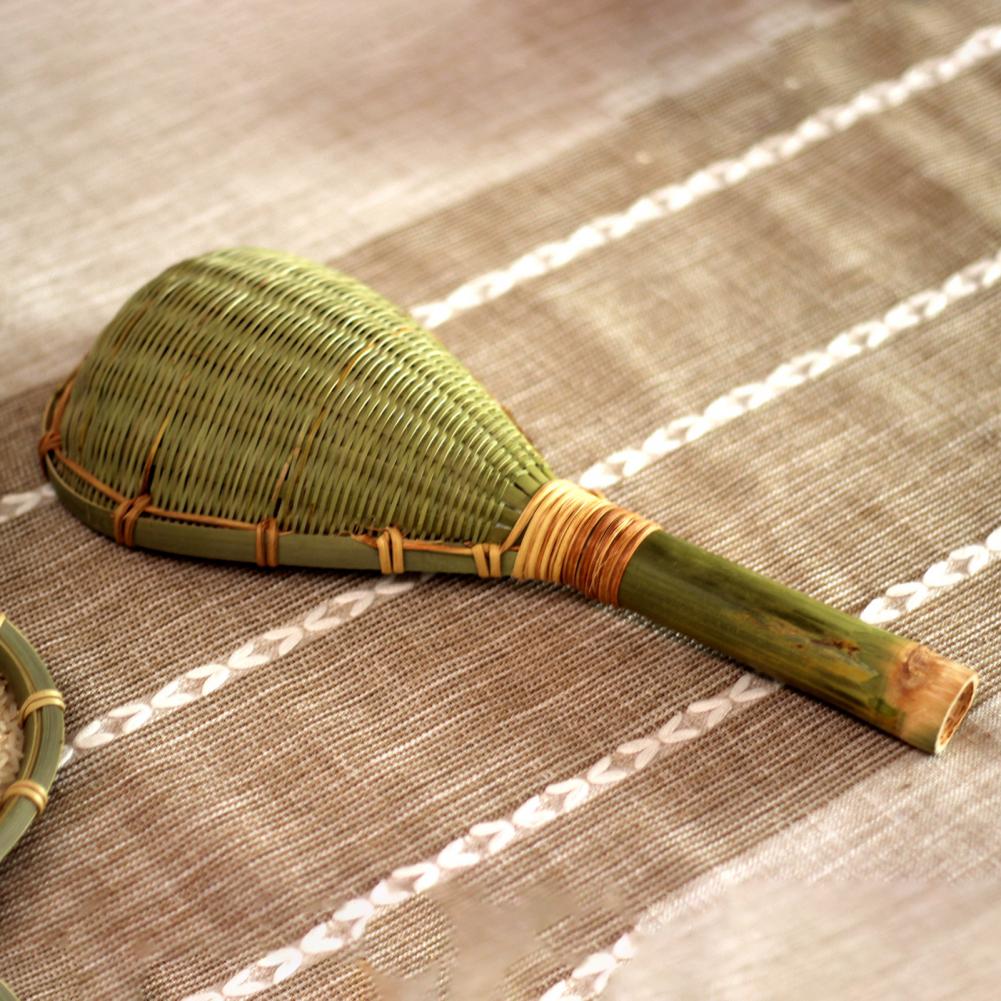 Bamboo Practical Handcrafted Bamboo Colander Spoon Lightweight Cooking Colander Durable for Home