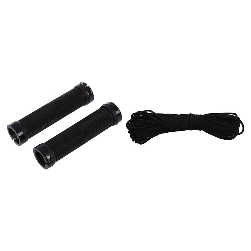 1 paar siliconen mountainbikegrepen, siliconen fietsgrepen, antislip schokbestendig, 18 mm diameter handvatten met stuuruiteinden, schuimrubberen handvatten met pluggen(blauw