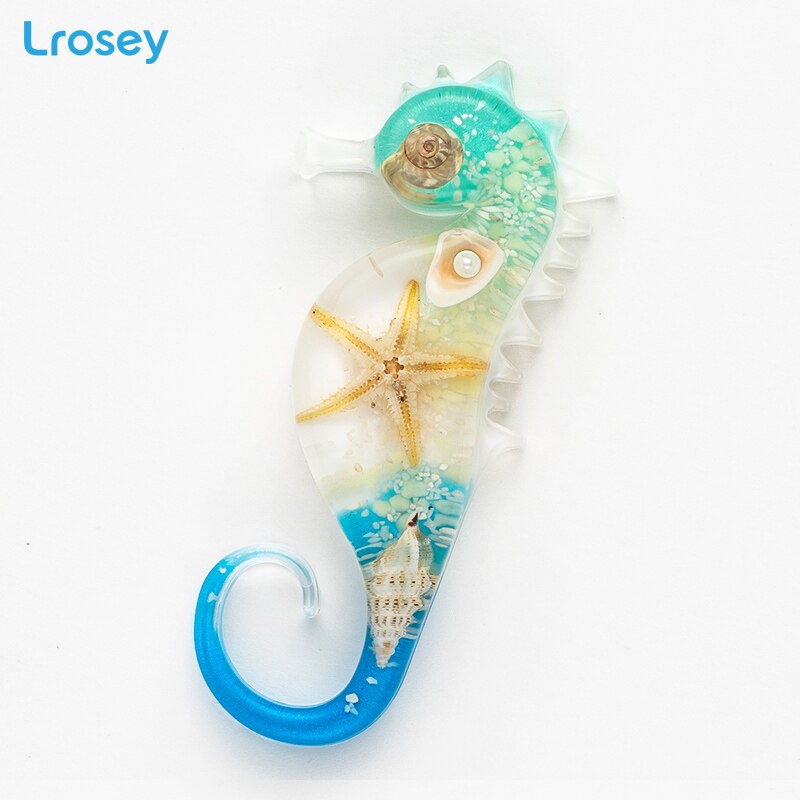 Cartoon Dier Koelkast Magneten Souvenir Natuurlijke Zeester Schelp Diy Home Decoratie Accessoires Hars Koelkast Stickers: Color 2