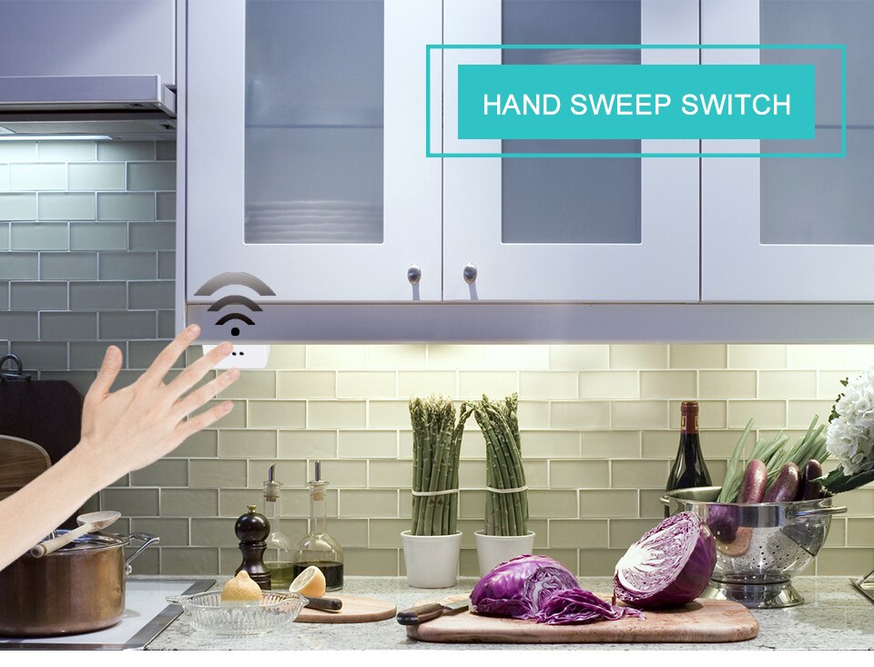 Hand Sweep PIR Motion Sensor Switch Detector Smart Switch Dimmers DC 5V 12V 24V For 5050 3528 LED Strip Closet Cabinet Light