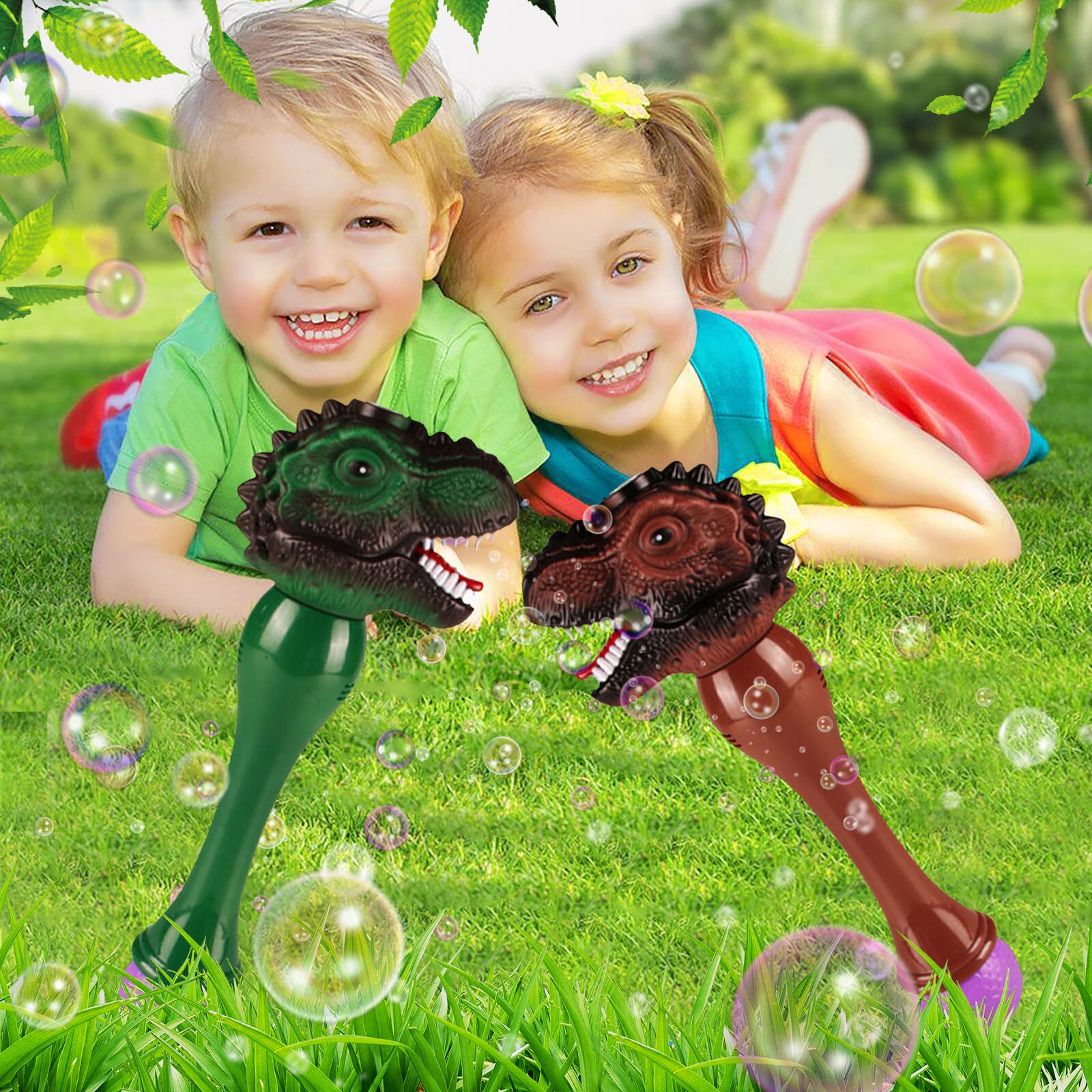 Magic Party Water Zeepbel Elektrische Machine Dinosaurus Automatische Bubble Maker Bellentoverstokje Speelgoed Voor Kids Outdoor Speelgoed # Y