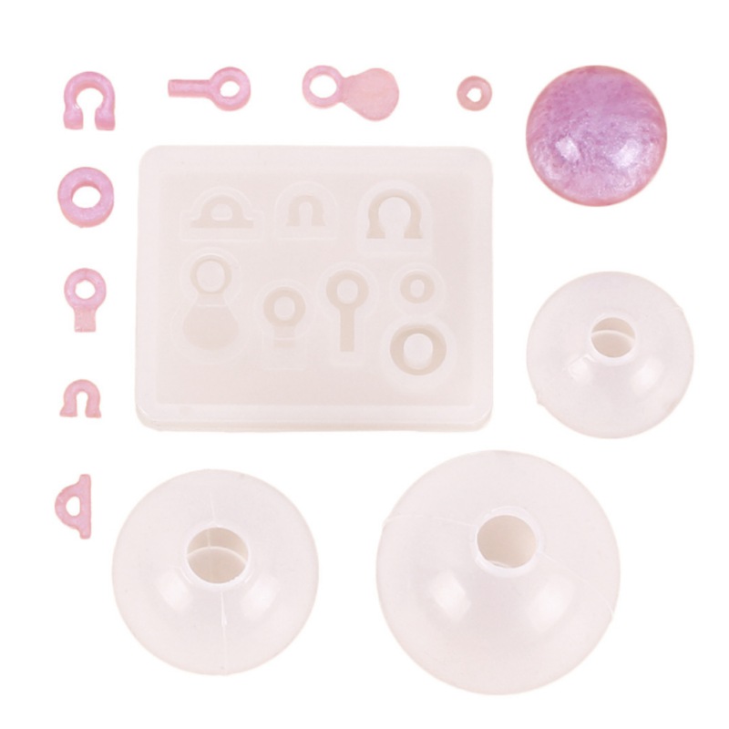 Spherical resin molds 4pcs Crystal Epoxy Epoxy Mould Handmade Jewelry Decoration Sphere Mold