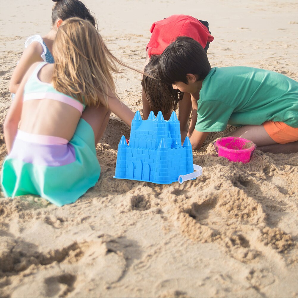 3Pcs Kids Sand Toys Portable Sand Models Octagonal Castle Shaped Sand Toys for Beach