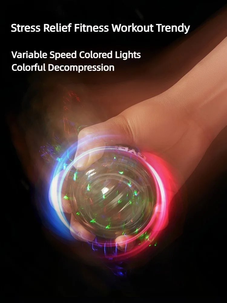 Gyroball Powerball ejercitador de antebrazo equipo de Fitness muscular giroscopio Power Ball giroscopio refuerzo de muñeca entrenador ejercicio de mano