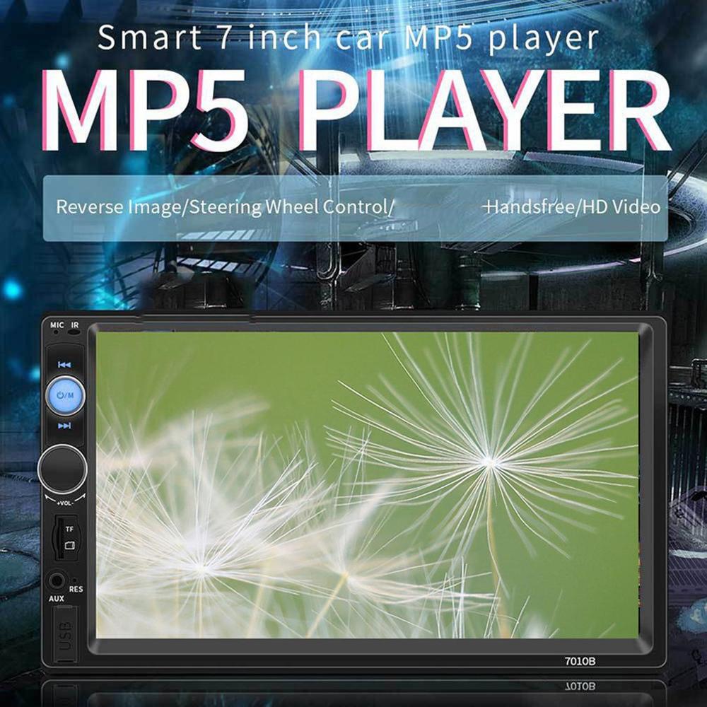 7010B-REPRODUCTOR MP5 doble para coche, 7 pulgadas, 2DIN, BT, pantalla táctil, Radio Estéreo HD, reproductor Multimedia, compatible con la misma pantalla