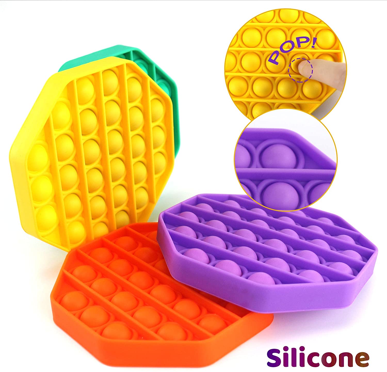 Pop It Fidget Push Bubble Sensory Toy Autism Special Need Stress Reliever Squeeze Sensory Figet Toys Relieve Stress Help Recover