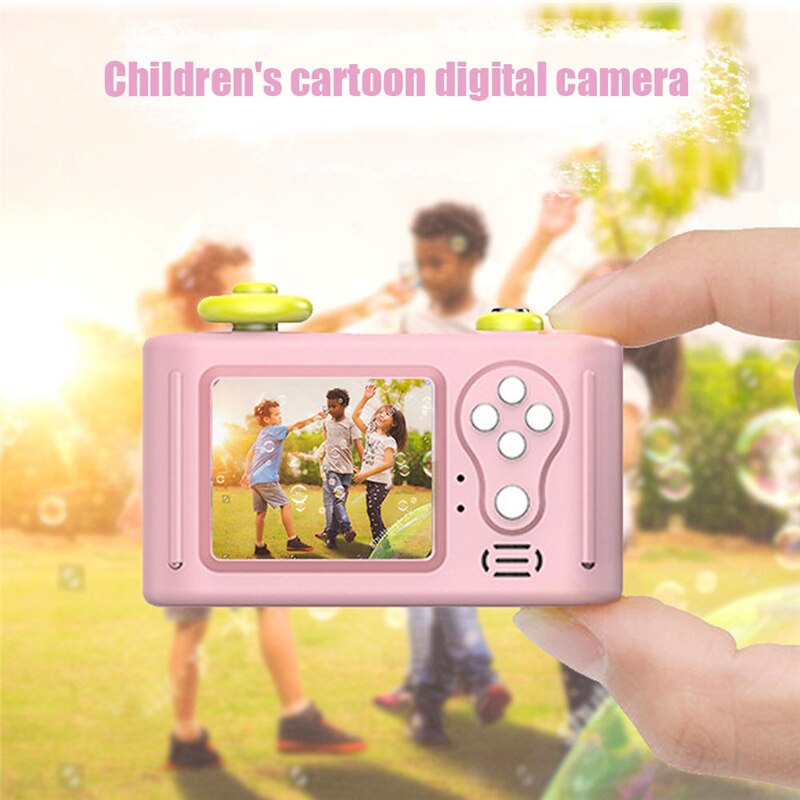 Cute Pink Blue 5MP 1080P HD 1.5 Inch Screen Mini Kid Children Camera Cartoon Digital Small SLR Camera Toy