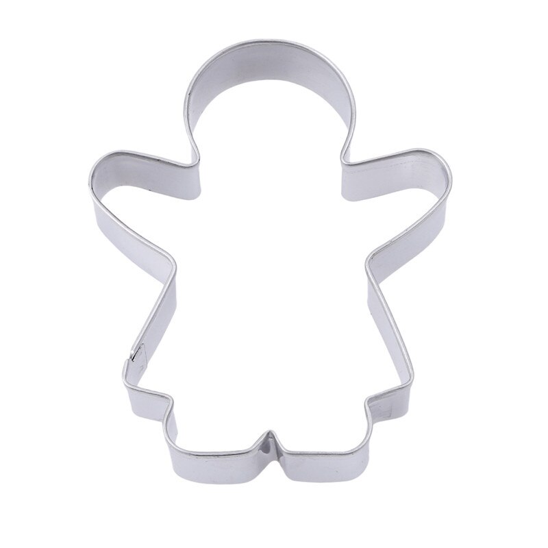 Rvs Cookie Cutter Mold Cookie Cutter Metalen Jongen Meisje Pak Cake Rijst Gegoten Gingerbread Man 3 stuks