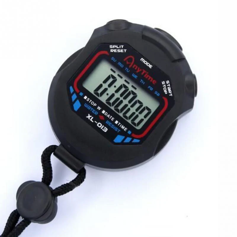 Waterproof Chronometer Handheld Pocket Stopwatch Digital Sport Stopwatch LCD Timer Stop Watch Timer