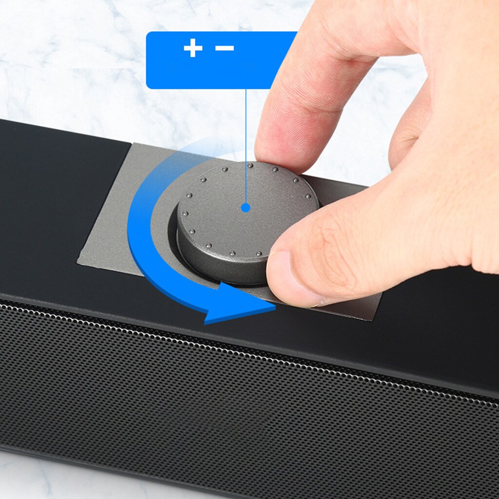 Bluetooth-compatible/Wired Speaker Sound Bar USB Powered Home Theater Speakers Music Soundtrack Booming Bass Sound Speak