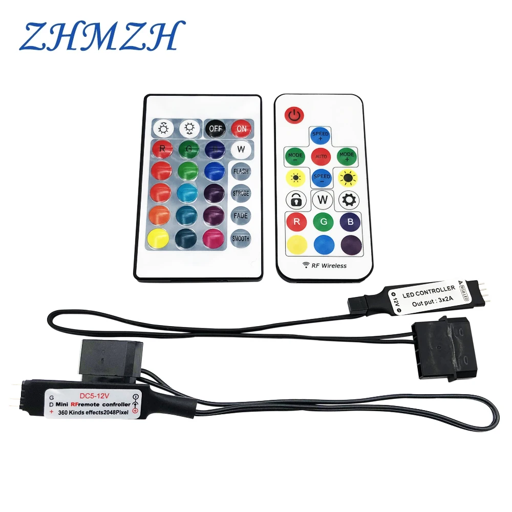 Rgb rf Regler molex 3Stift 5v LED licht netzteil 4Stift 12v D-RGB Splitter schnitts telle synchronisieren Hub pwm für Computer lüfter