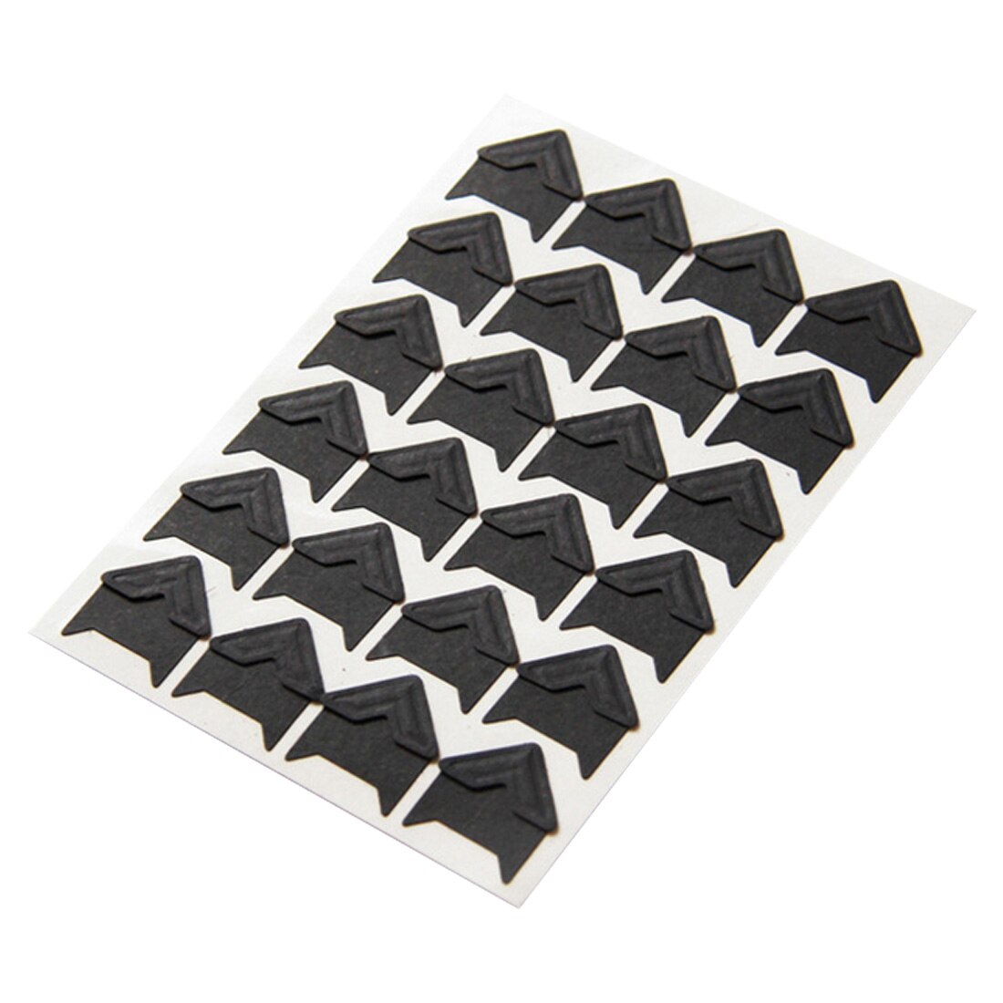 DIY retro corner kraft paper sticker album frame decoration scrapbook corner album corner retro kraft paper photo 24 / album: Black