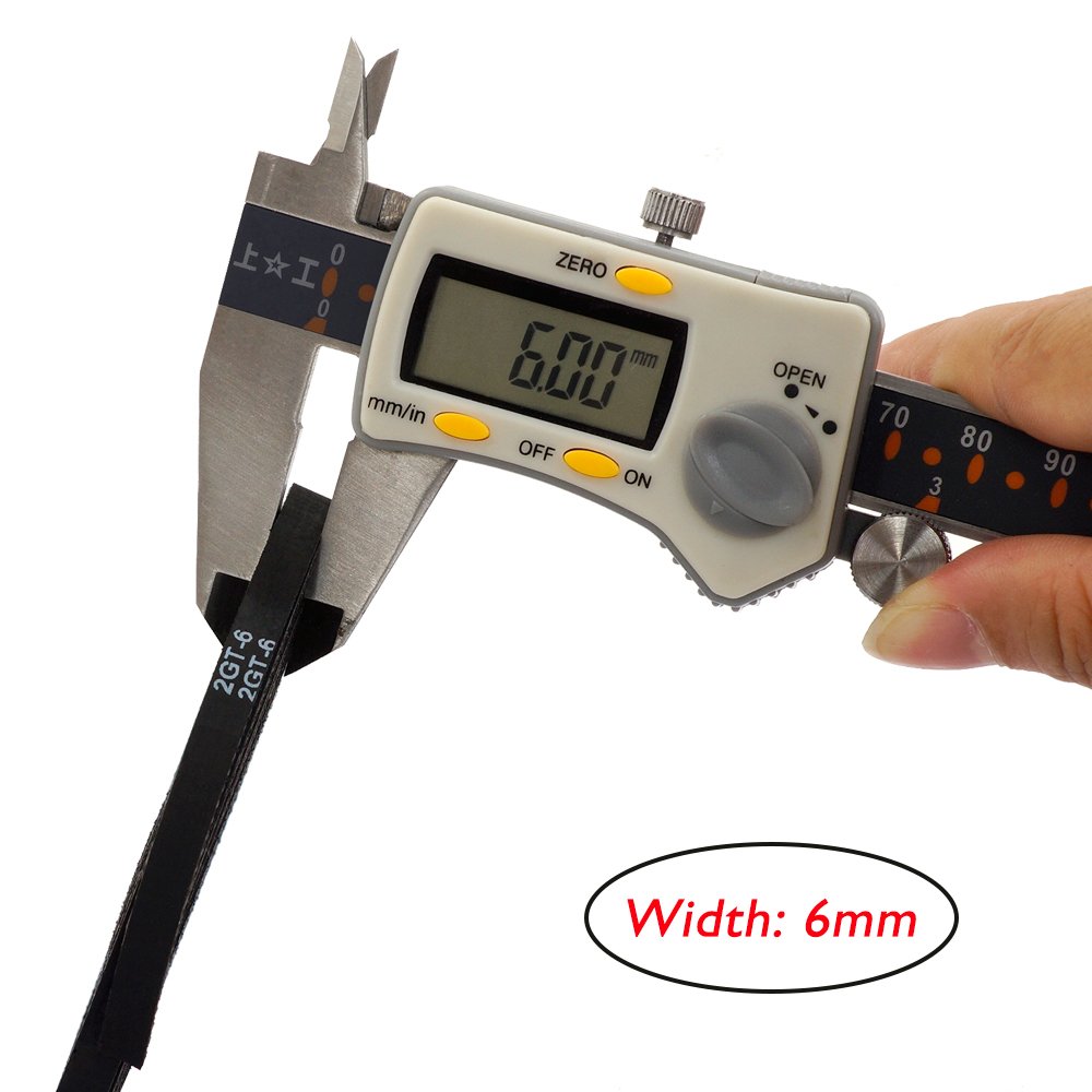 3D-Druckerteile X+Y-Achsen-Gummi-offener Zahnriemen 2GT Breite 6 mm für Creality Ender 3/5/pro/5S/V2/Pro/S1/ CR6 SE CR10/10S/10S Pro