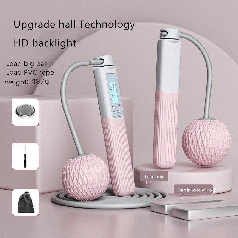 Cuerda de conteo inteligente para saltar, accesorio inalámbrico para gimnasio, Fitness, Crossfit, rodamiento de peso, fitness, aeróbico, quema de grasa
