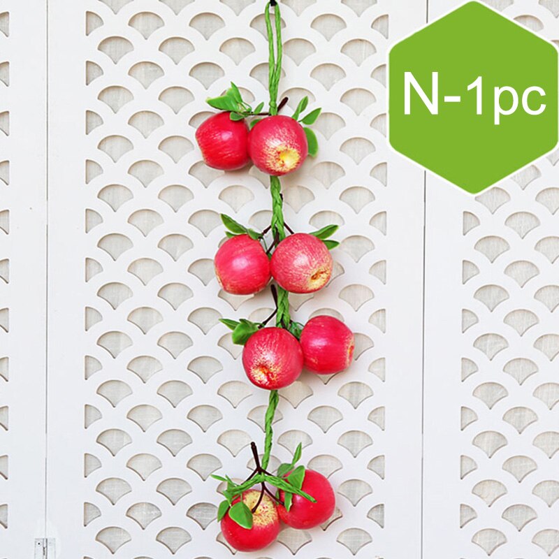 Artificial Vegetables Fruit String Simulation Food Decoration Plastic Foam Display Supplies Photography Props Kitchen Decor: N
