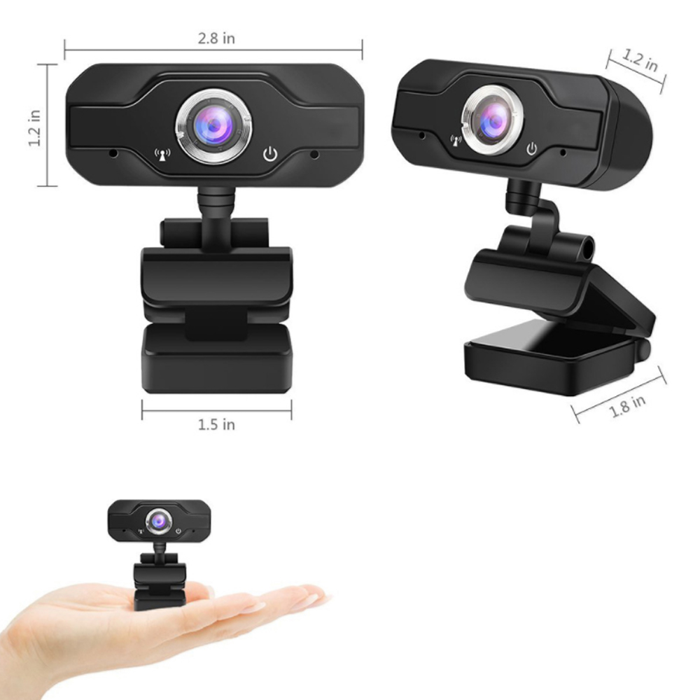 1080P Webcam Conference Portable Microphone USB Rechargeable For Laptops Games HD Camera With Microphone For PC Computer