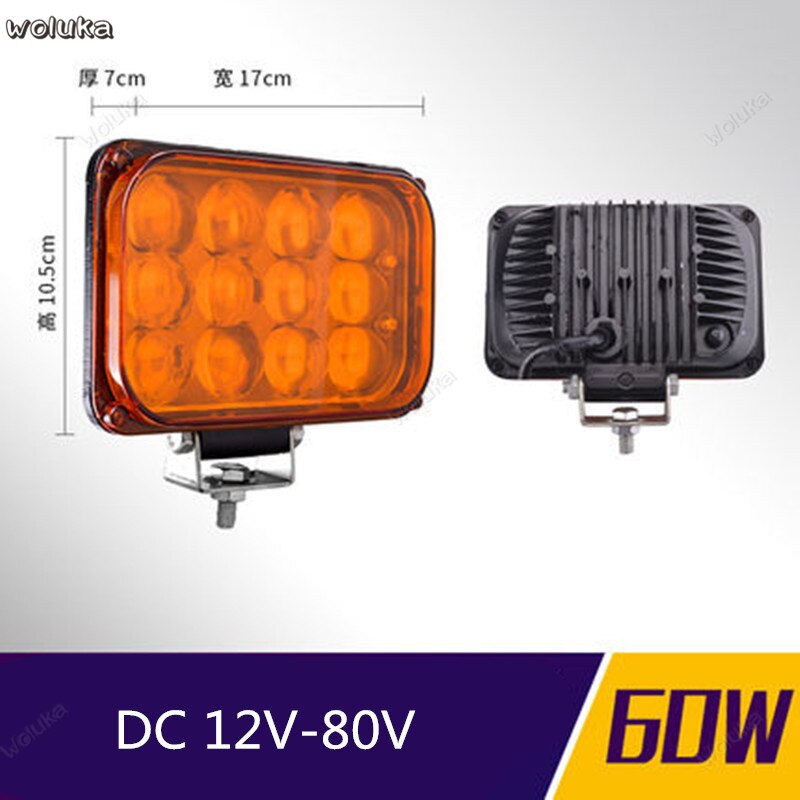 LED truck spotlight car 12V 24V super bright fog light reversing light tractor modified long strip spotlight CD50 Q04: L
