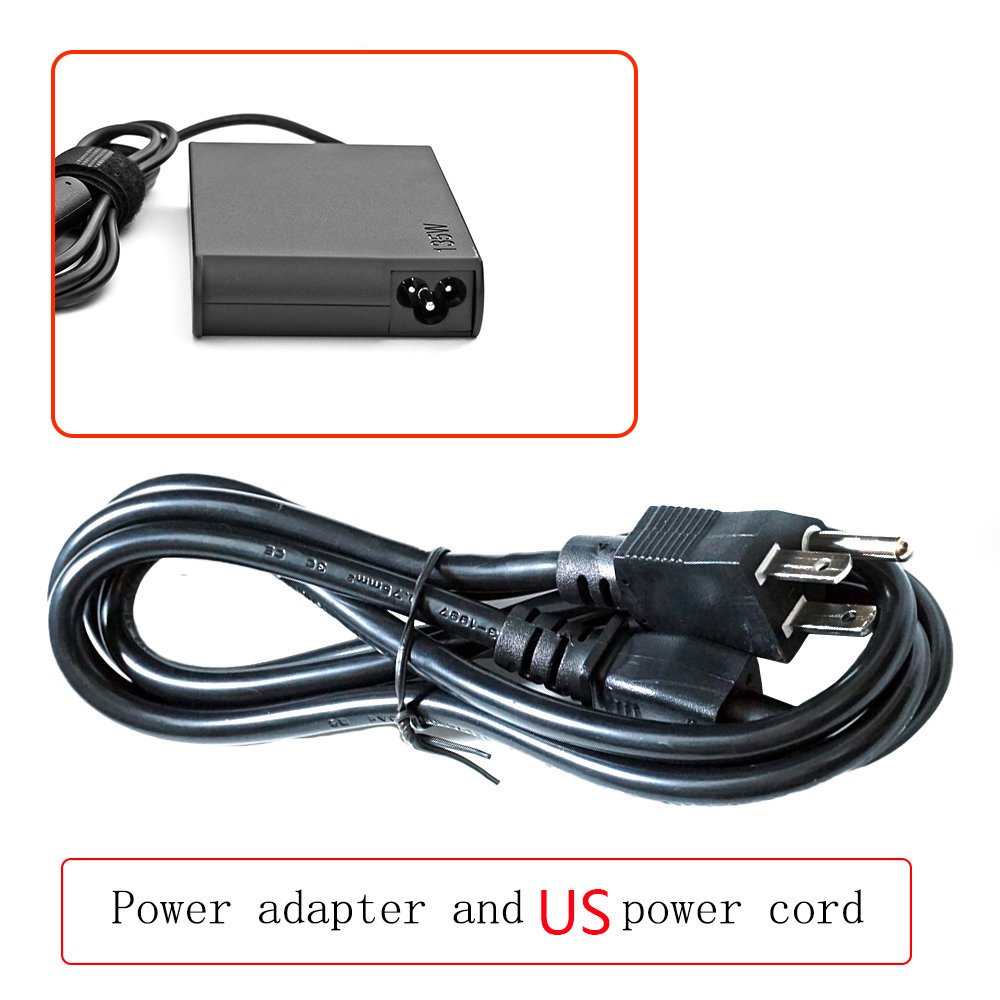 Charger 135W 20V 6.75A USB-C Laptop Adapter for Lenovo ThinkPad P51 P52 S5 R720 Y700 Y50-70 ADL135SCC3A Power Supply: Red