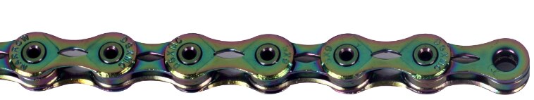 SUMC chaîne de vélo or arc-en-ciel chaîne de vélo X8 X9 X10 X11 X12 Super léger pour 9 10 vitesses vtt/vélo de route 116L creux: SX9SL RAINBOW