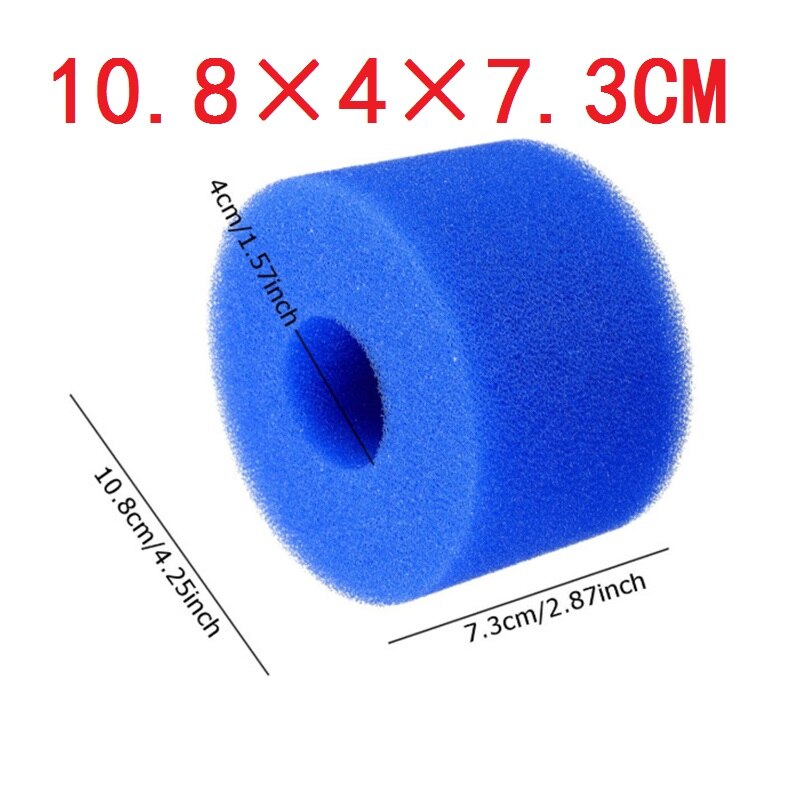 Duurzaam Herbruikbare Zwembad Spons Filter Schuimen Spons Fijne Aquarium Fish Tank Filter Foam Bubble Kolom Zwemmen Accessoires: 02