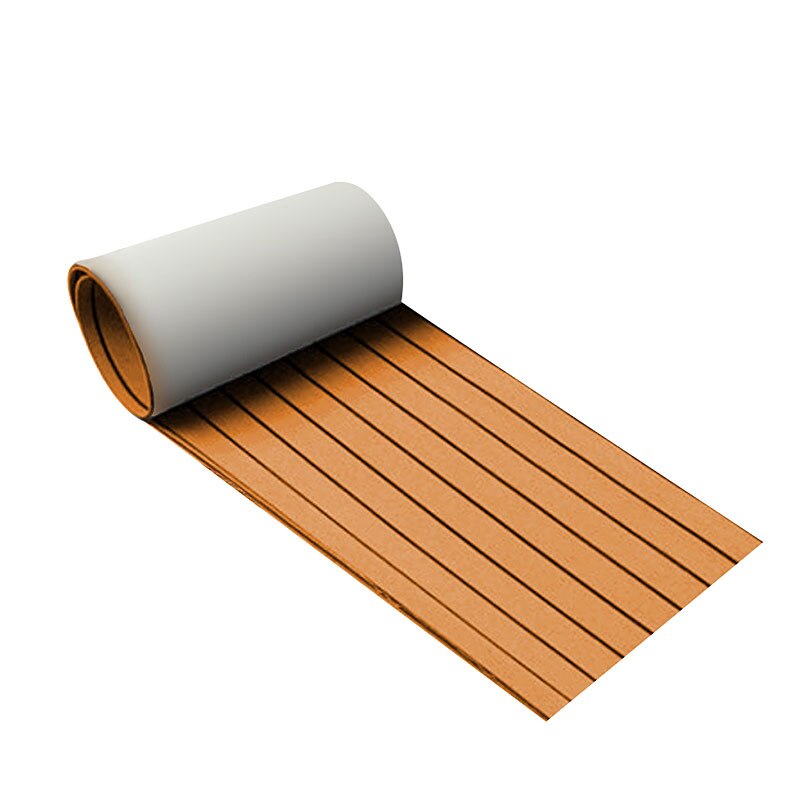 Zelfklevende Eva Foam Boot Marine Boot Vloeren Faux Boot Teak Decking Sheet Accessoires Marine 2 Stijlen: brown 240x45CMx60MM