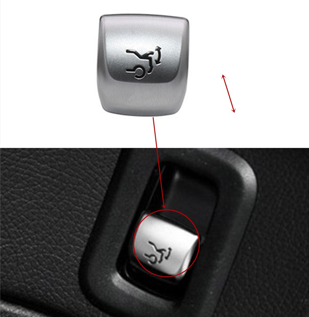 Car Window Button Glass Lifter Control Switch Trunk Tailgate Boot Luggage Back Door for Mercedes-Benz C class W205 GLC W253: Gray