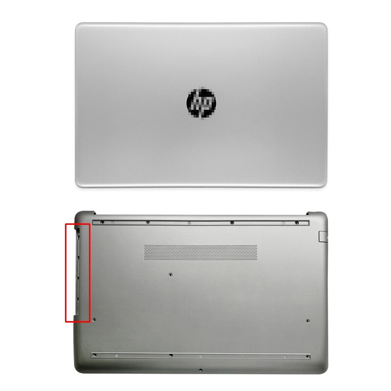 Nowy LCD do laptopa tylna pokrywa/pokrywa przednia/zawiasy/podparcie dłoni/dolna obudowa do HP 15-DA 15-DB 250 G7 255 G7 Top Case srebrny L20434-001: AD Cover 2
