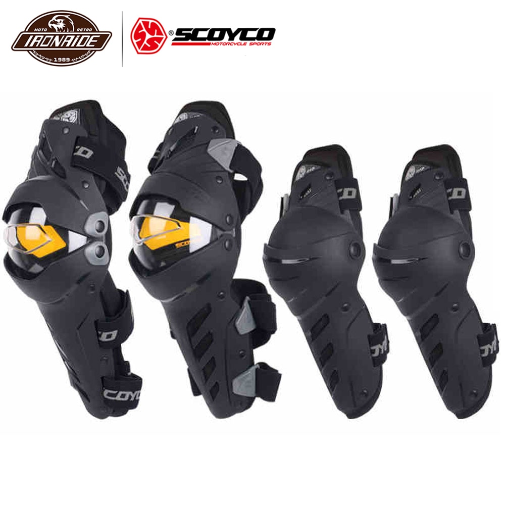 SCOYCO Moto Protection Motorcycle Knee Pads Moto Elbow Protection Moto Equipment Motorcycle Knee Protector for Men Women