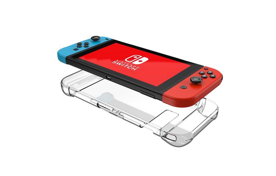 NS Game accessories for Split PC Protector Case Cover For Nintendo Switch NS NX Accessories: Silver