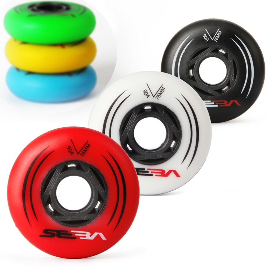 100%  originale seba inline skate hjul 85a til slalom og 90a til glidende rulleskøjtehjul 72 76 80mm 8 stk/sæt patines dæk