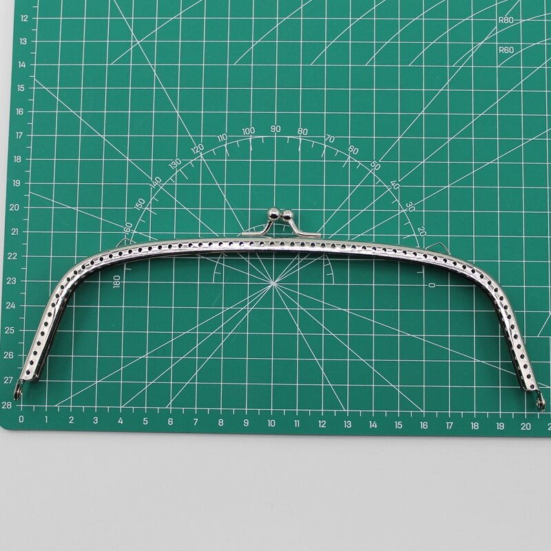 1 stück Glänzend Silber Arc Grundlegende Metall Geldbörse Rahmen Kuss Schließe Sperre DIY Tasche Zubehör 6.5/8.5/10.5/12.5/15/20,5 CM Tasche Zubehör: 20cm