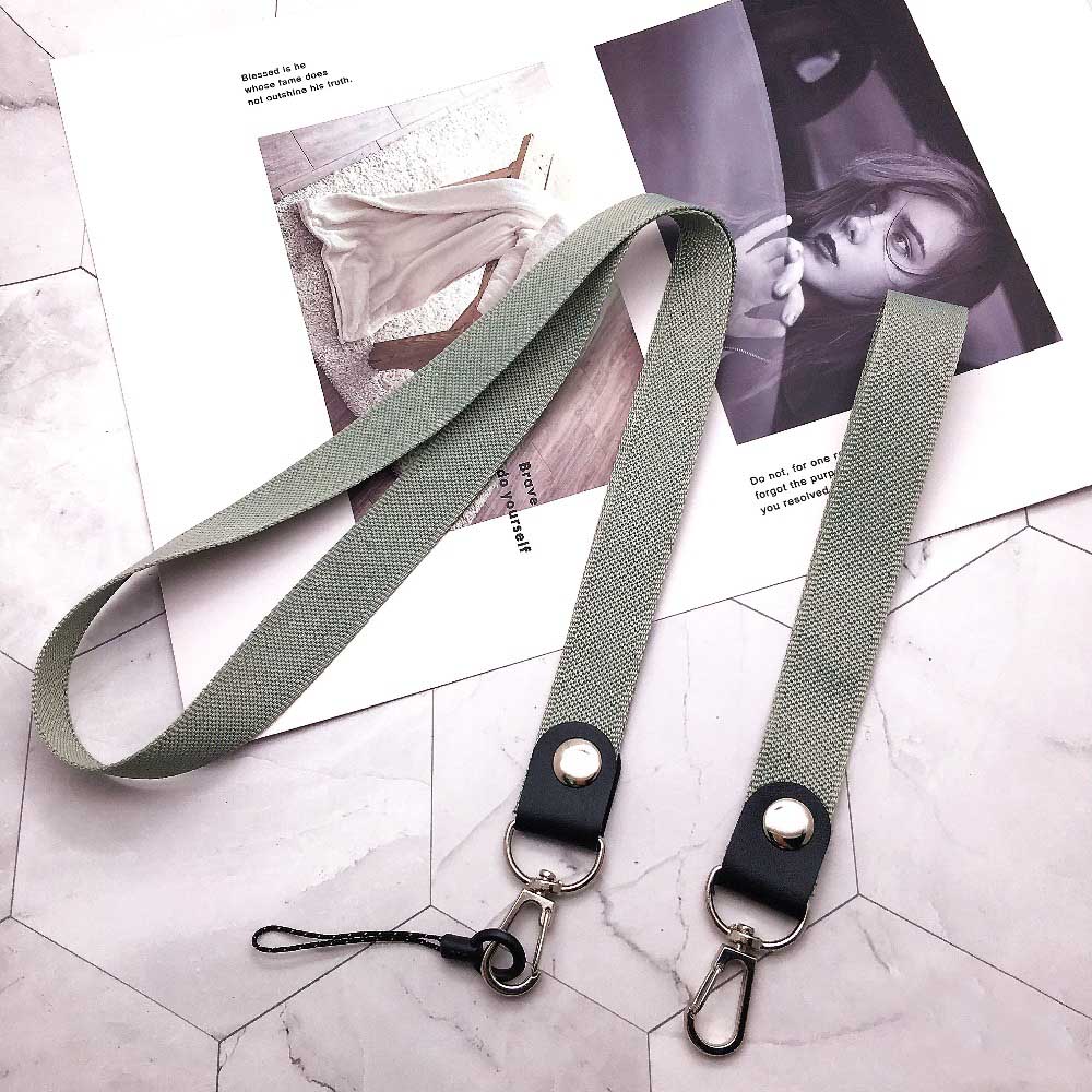 Cell Phone Neck Wrist Strap Lanyard For iPhone Xiaomi Redmi Samsung Huawei ID Card Badge Holder Key Cord Keycord Landyard Mobile: Silver / Gray