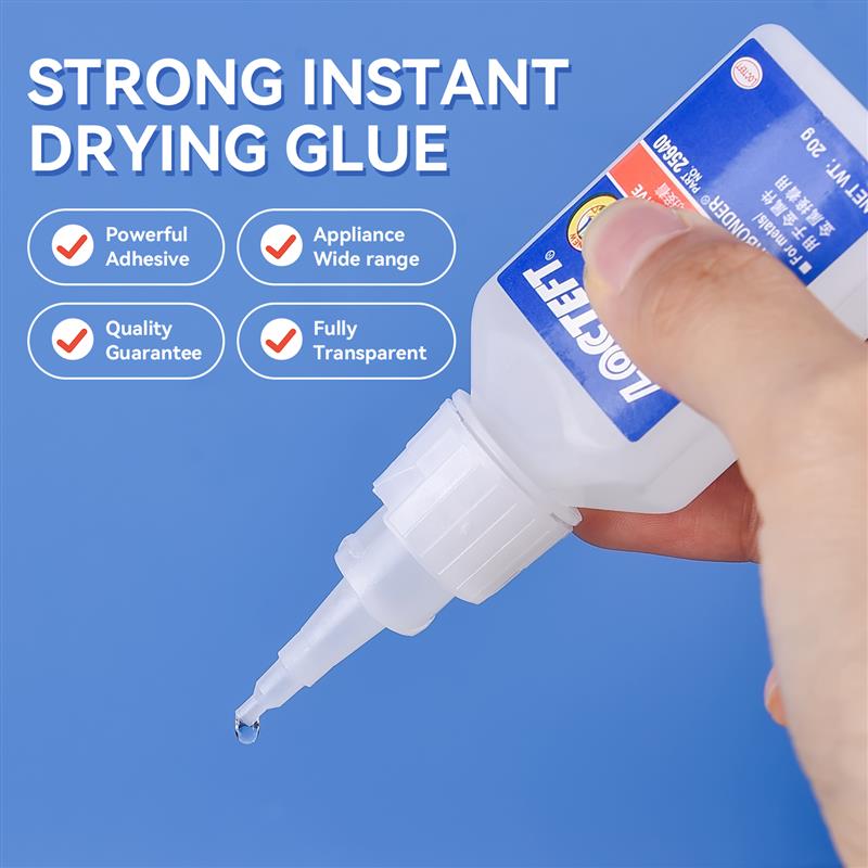 20 g 401/403/406/495/496/460 Sekundenkleber, sofort trocknend, universeller Klebstoff, Leder, Gummi, Holz, Metall, starke Bindung, flüssiger Kleber