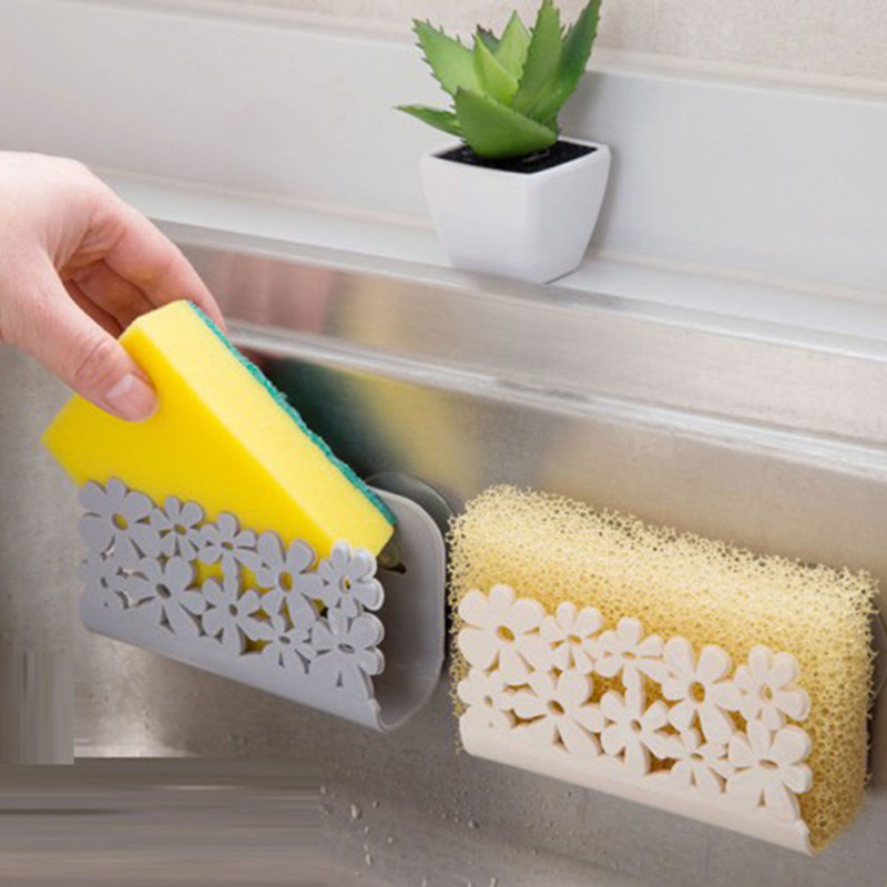 Keuken Sink Side Plank Spons Opbergrek Badkamer Douche Opslag Handdoek Zeepbakje Houder Cabide Afwassen Spons Filter