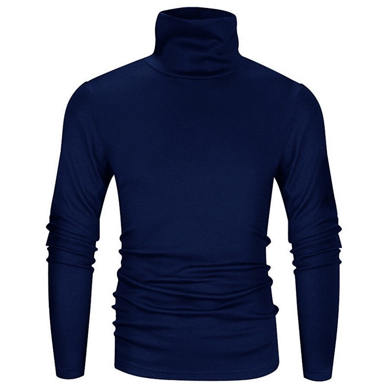 Sfit Male Turtleneck Long-sleeve T-shirt Thermal Underwear Autumn Winter Men's Clothing Basic Turtleneck Shirt Slim