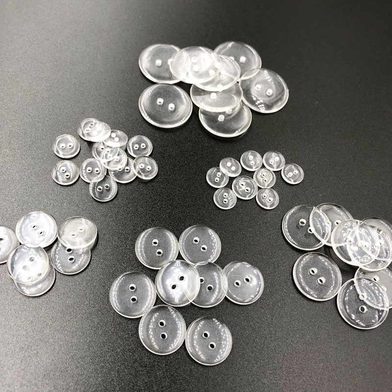 30pcs/lot Sewing Buttons 2 hole Clear Shirt Decrative Button Sew Crafts small big transparent button Accessory Scrapbo PT184