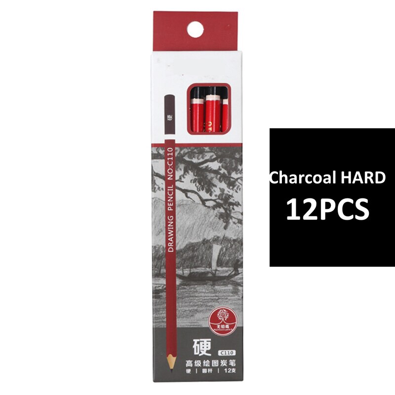 12 PCS/Pack Drawing Set Pencil Stationery Store Office School Art Supplies Painting Sets For Artist`s Tools: HARD