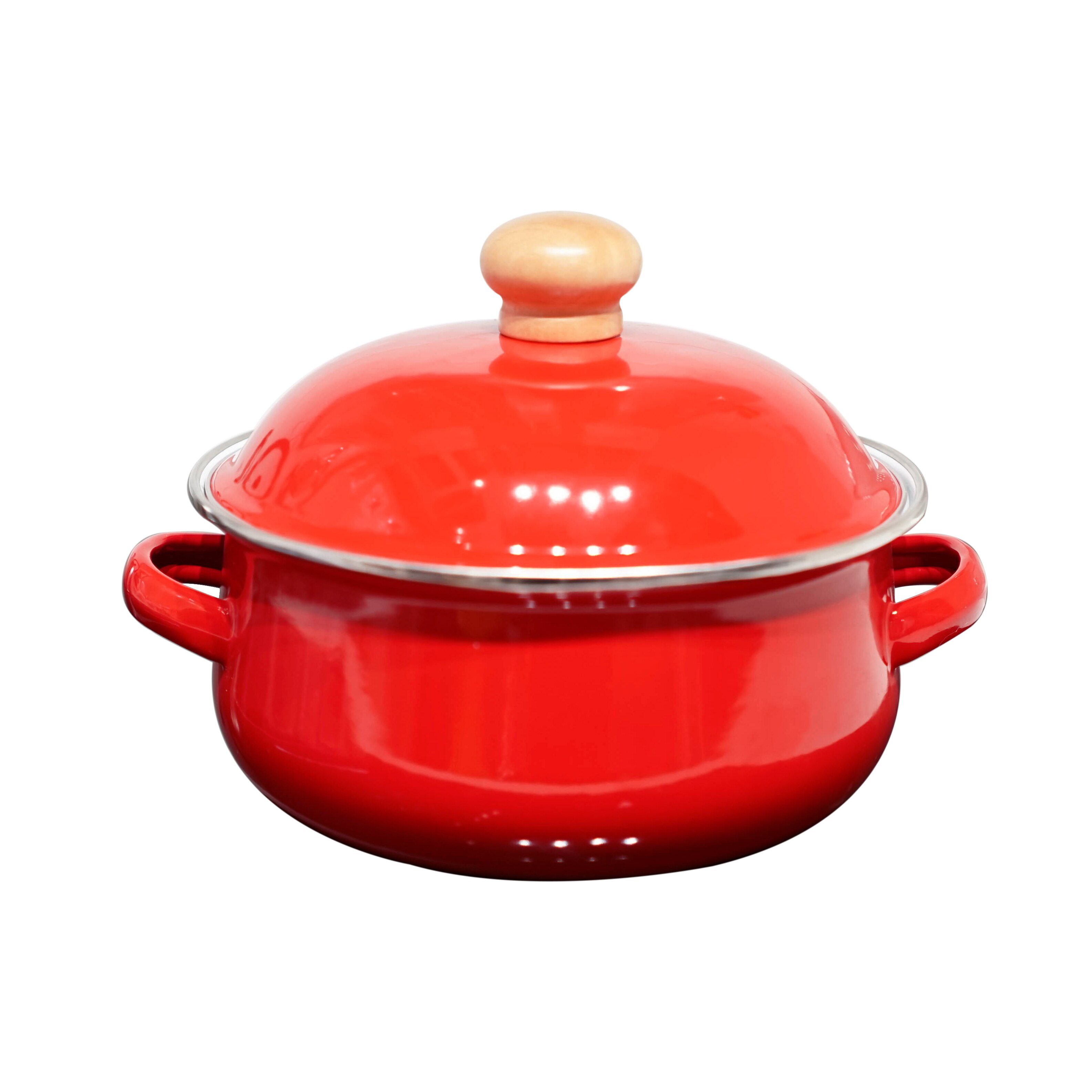 Enamel Japanese Soup Pot with Lid Saucepan Cookware Pan for Gas Cooker Housewares Kitchen Tool Cooking Pots Fast Heating
