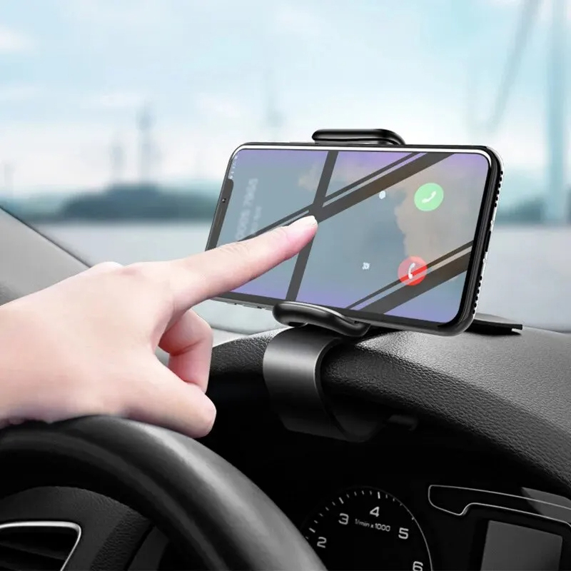360-rotatie autotelefoonhouder Gemakkelijke clip Mount Stand Panel Multi Universele Dash Board GPS-ondersteuning Navigatie Mobiele beugelhouder
