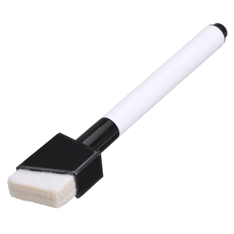 12 Stuks Magnetische Zwarte Kleur Whiteboard Marker Pennen Uitwisbare Droog Vegen Markers Student Kinderen Tekening Pen