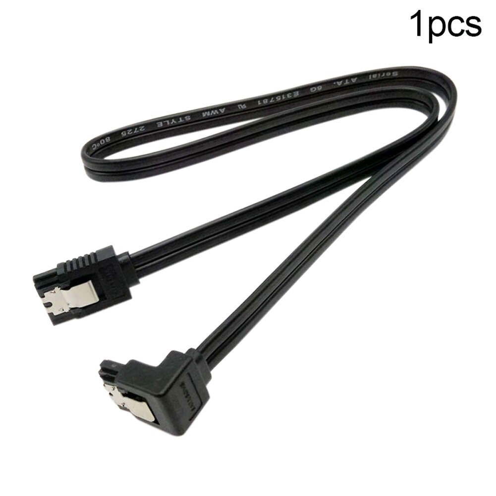 Sata 3.0 kabel sata iii 6gb/ s ret vinkel 90 grader til hdd harddisk 40cm kabel oplader dataoplader kabler stik: 1pc