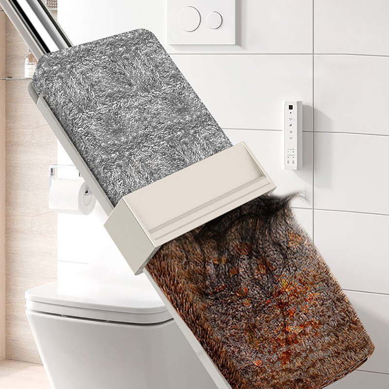 Serpillière magique autonettoyante 32cm, serpillière plate rotative en microfibre pour le lavage du sol, outil de nettoyage à domicile, accessoires de salle de bains
