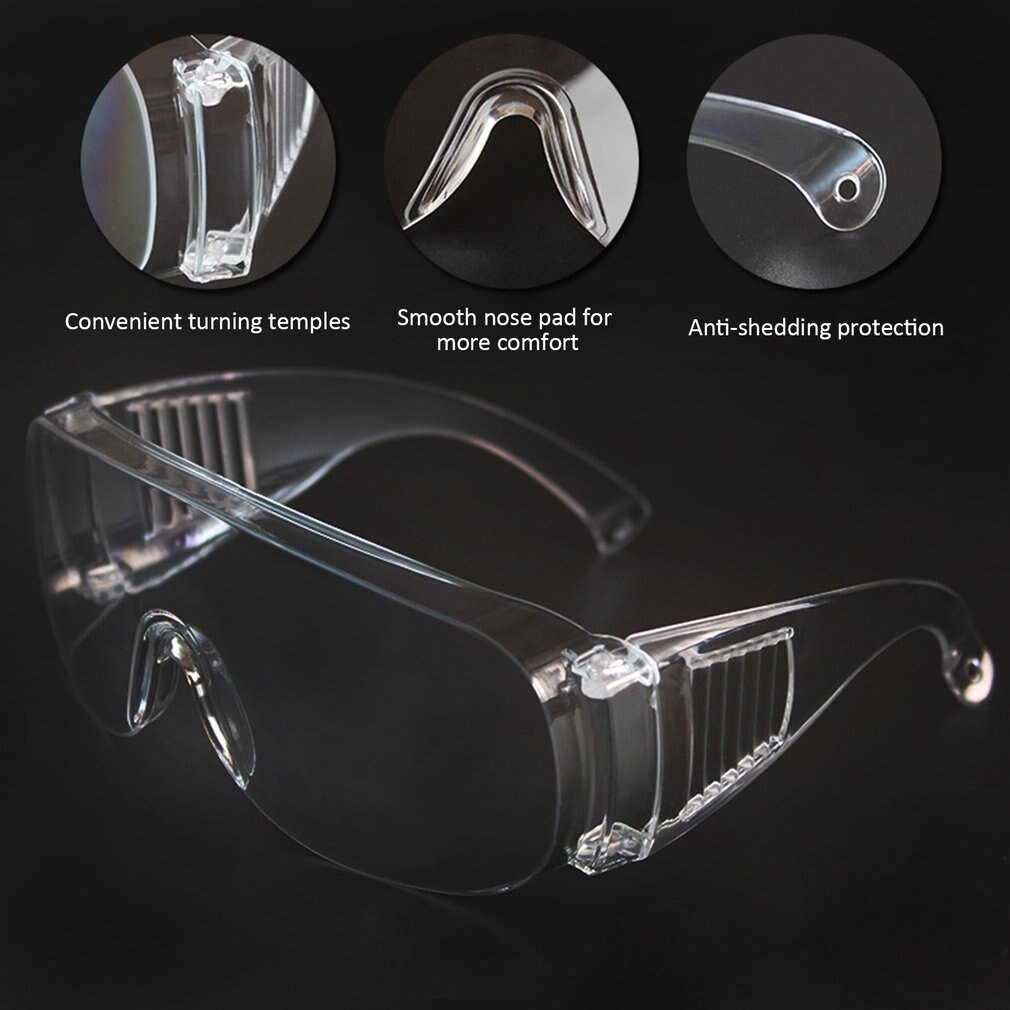 Protective Safety Glasses Work Anti Dust Eye Anti-Fog Antisand windproof Anti Dust Saliva Transparent Goggles Eye Protection