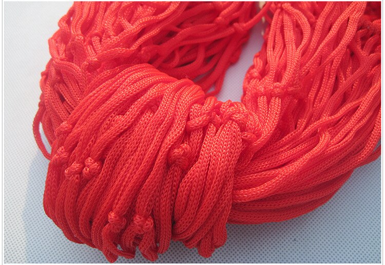 Draagbare Tuin Nylon Schommelstoel Netto Bed Outdoor Camping Blauw Groen Rood Hangmat: Red