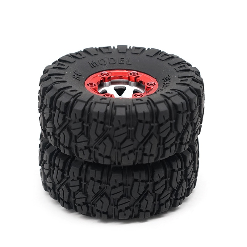 1:12 RC Truck Crawlers 100mm Rubber Tires Tyres with Wheel Hex 4X for Wltoys 12428 12423 FY01 FY02 FY03