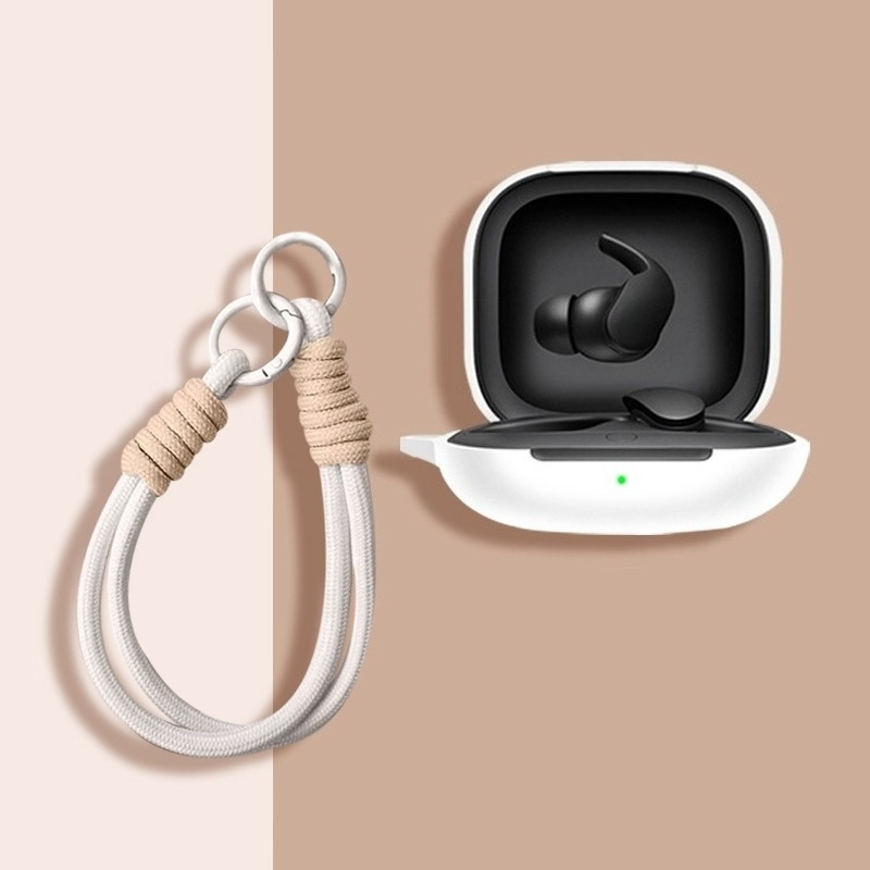Reb-øretelefonetui til beats fit pro bløde silikone trådløse bluetooth-ørepropper oplader beskyttelsestasker med nøglering