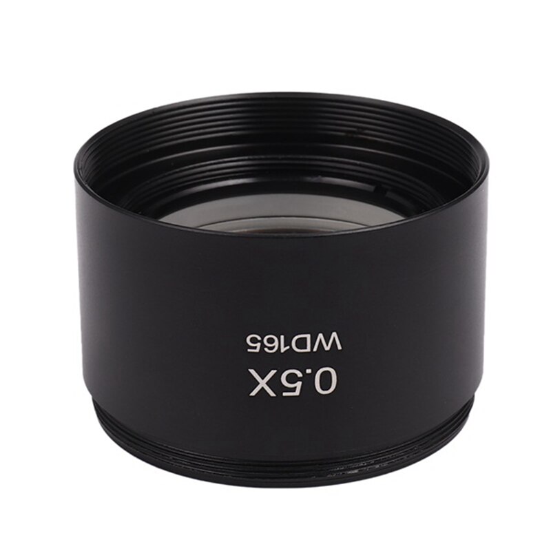 WD165 WD30 0.5X 0.7X 2.0X 1X Trinocular Microscope Barlow Objective Lens Zoom Stereo Microscopio Camera Auxiliary Objective Lens