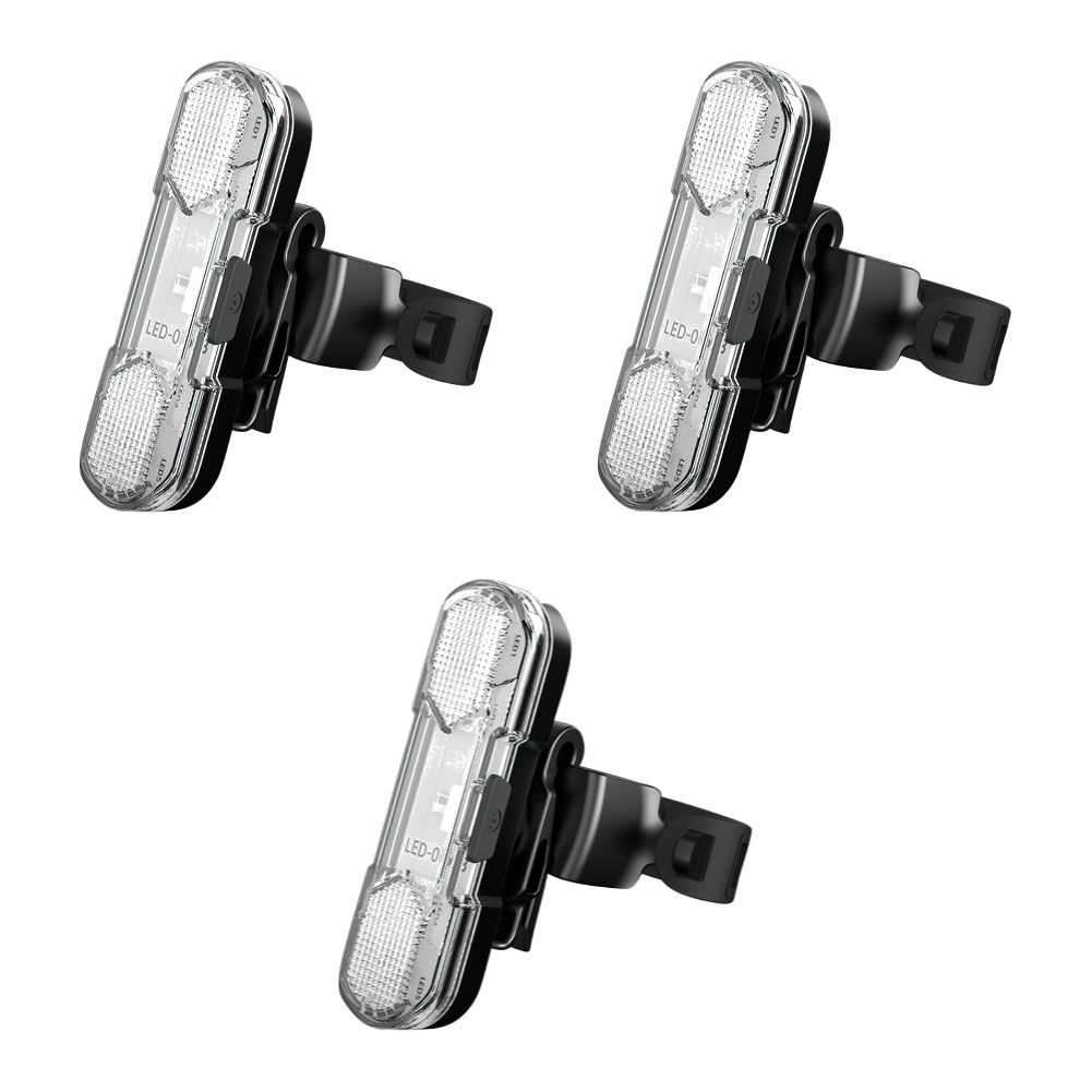 1-5 stk. cykelbaglygte usb genopladelig rød/blå/hvid led cykelsadelpind baglygte til natkørsel sikkerhedsadvarselslys: Marine blå