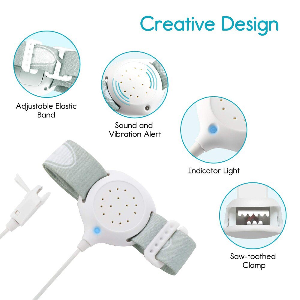 Baby Sleeping Sensor Enuresis Alarm Wet Reminder bed wetting Alarms Arm Wear Bedwetting Sensor Infant Sleeping Enuresis Alarm