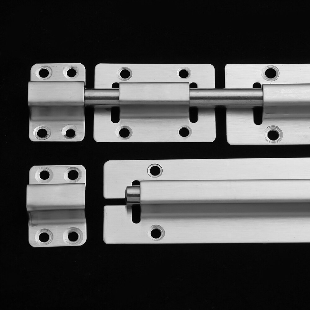 2-12 Inch Stainless Steel Door Lock Buckle Furniture Bolts Garden Gate Locks Sliding Door Chain Latch Home Security Hardware